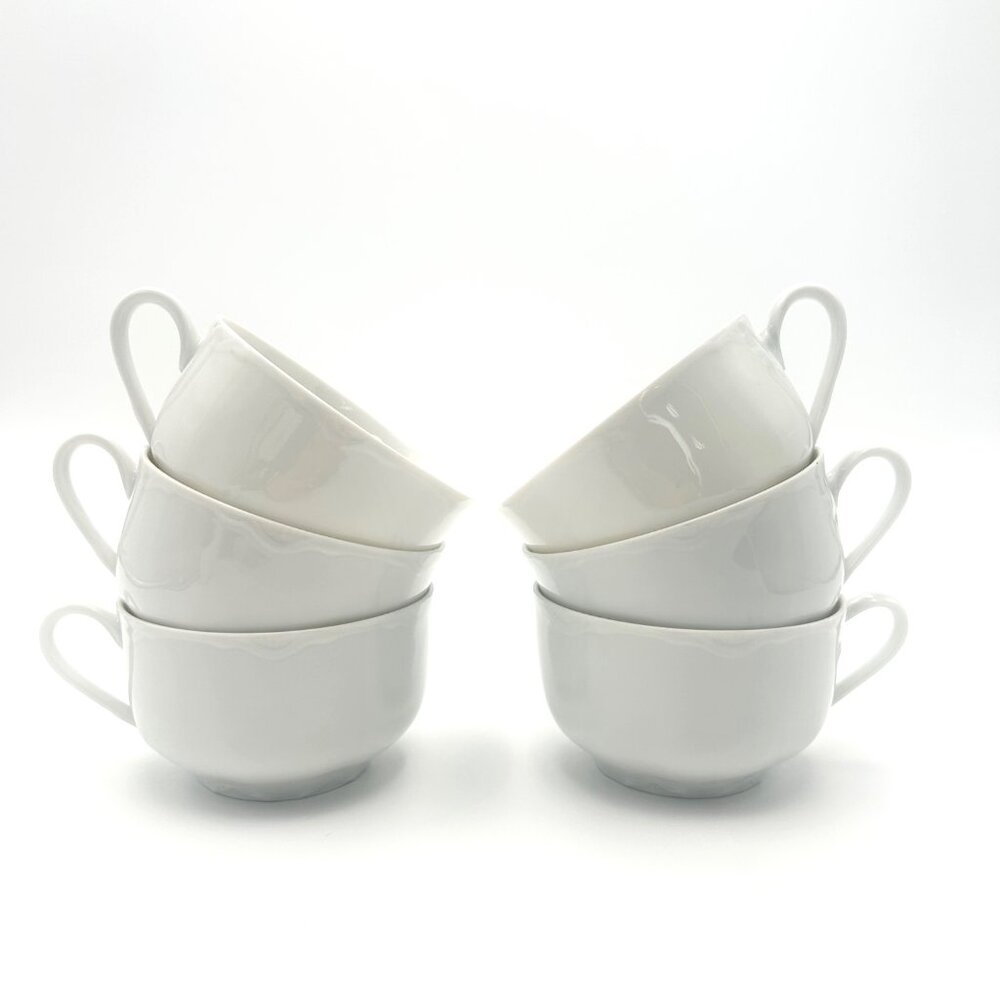 6 Antique Teacups with Elegant Ranson Pattern from Thomas Germany Replacements